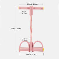 Ayudante De Sit-Ups Con Pedal Artífice Para Mujer Equipo De Fitness Doméstico Cinta De Resistencia Para Abdomen Y Perdida De Grasa En La Panza - details 1