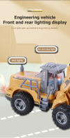 Coche Remoto 1:30 Para Niños Juguete De Excavadora Camión Bulldozer Vagoneta De Ingeniería Para Niños Regalo Control Remoto Escala 1:30 - details 4