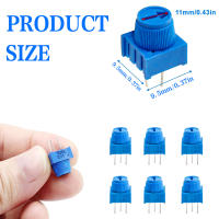 Kit De Potenciómetro Ajustable 10K Ohm Con Botón 12 Piezas Compatible Con Arduino Resistencia Variable Para Proyectos Electrónicos - details 1