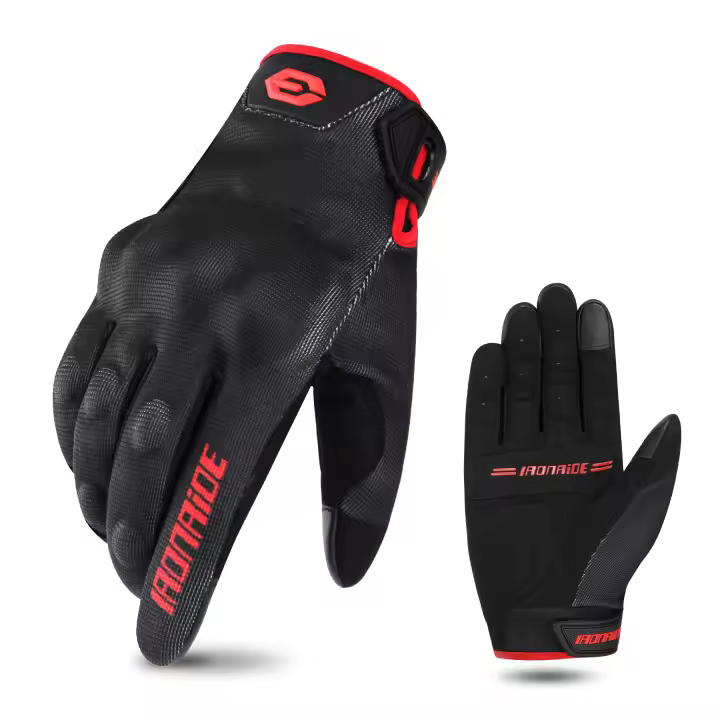 Guantes De Motocicleta Transpirables Para Verano Con Pantalla Táctil Protección En Carreras Moto Cross Unisex - 1