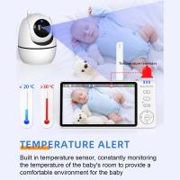 Monitor De Video Para Bebé Con Cámara PTZ Zoom Babyphone Protección De Seguridad CCTV Sensor De Temperatura Lullaby - details 10