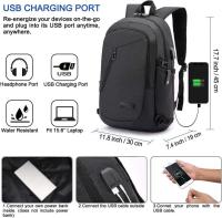 Mochila antirobo para orden portátil, mochila para Viajes de Negocios con Puerto de carga USB with bloqueo - details 0