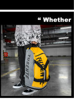 Bolsa de gimnasio deportiva de gran capacidad para mujer, mochila de Fitness, resistente al agua, zapatos multifuncionales, bolsa de viaje, bolsas de hombro deportivas - details 11