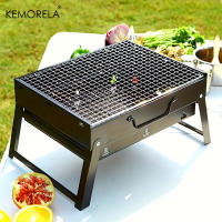 Pequeño Barbacoa Portátil De Acero Inoxidable Para Camping Y Pícnic Herramienta De Cocina Al Aire Libre Mini Barbacoa Con Carbón - details 0