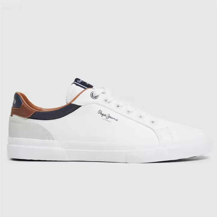 Zapatillas Casual Sneakers para Hombre  Pepe Jeans Kenton Court 800 Blanco Marino - 1