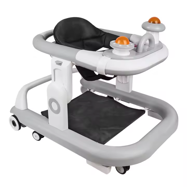 Andador para bebé de altura ajustable y plegable con música para niños - 1