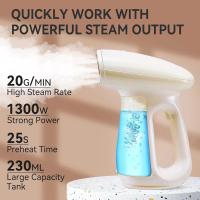 Bear 2024 Steamer para Ropa, 230mL Vaporizador de Ropa de Mano, with Ventilador Blanco,Vaporizador de Ropa de Gran Potencia de 1300 W, Calentamiento en 15 Segundos, Apagado Automático - details 0