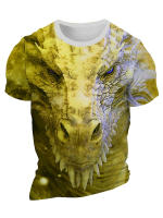 Camiseta Para Hombre Estampado De Dragón 3D Casual Verano Deporte Al Aire Libre Moda Ciudad Manga Corta Transpirable Secado Rápido O-Neck - details 10