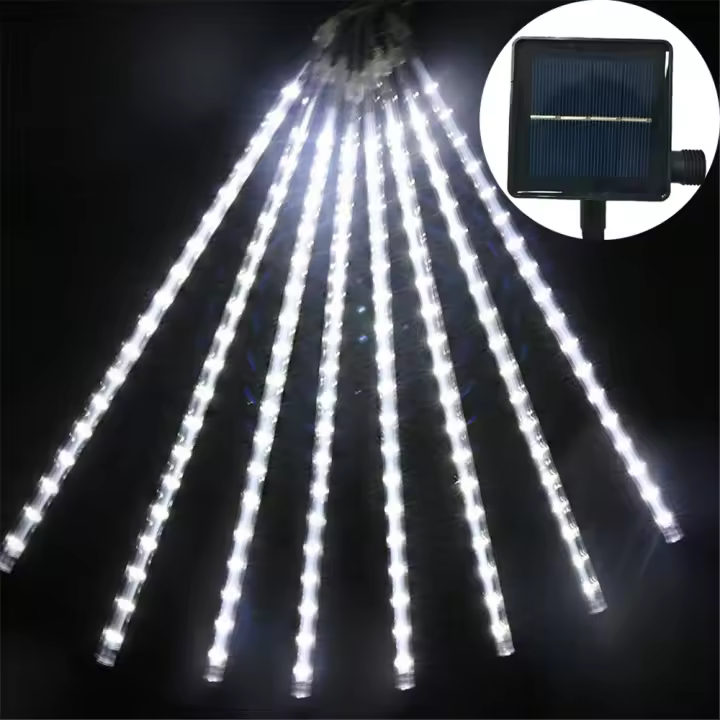 Luz De Show Solar LED Para Jardín Decoración Navideña Impermeable De Hidraulida Para Exterior Guirnalda De Calle Iluminación De Año Nuevo - 1