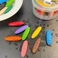 Crayones Plásticos Lavables En Forma De Maní 12/24/36 Colores Herramientas De Pintura Erasables Para Niños Sin Manos Sucias - details 9