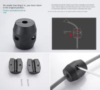 Grifo De Cocina De Acero Inoxidable 304 Con Mangue Pull out Y Rotación De 360 Grados Tope Único Regulador De Mano Tapa De Rociador Móvil Para Fregadero - details 6