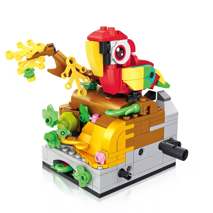 Juego De Construcción Y Juguete Con Modelos De Animales Adorables | Conjunto De Rompecabezas Que Incluye Pato Colibrí Rana Mariposa Caracol Y Conejo Bloques De Construcción Pequeños Compatible Con Lego - 1