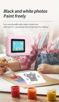 1pc Cámara Instantánea para Niños - Pantalla de 2,4 Cámara Digital con Grabación 1080P, 4800x3200 Píxeles, Diseño Portátil, Batería de Litio Recargable 18650, Alimentación Dual USB, Edición de Fotos , Regalo Ideal para Niños detalles 5