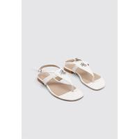 Ralph Lauren EVERLEY Sandalias Planas Mujer Blanco - details 0