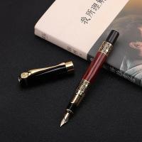 Pluma Fuente Metálica Retro Con Nib De Alta Calidad Diseño Clásico Incluye Convertidor Para Escritura De Negocios Oficina Y Escuela Suministros De Papelería - details 1