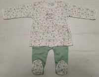 Conjunto de flores para bebé recién nacido niña Yatsi - Camiseta y polaina de algodón para otoño e invierno (52-62cm) - details 0
