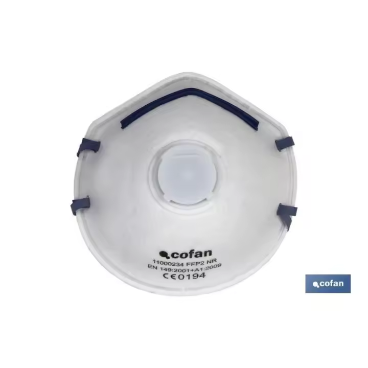 Mascarilla protec. c/valvula ce ffp2 nr   caja 10 unid. - 1