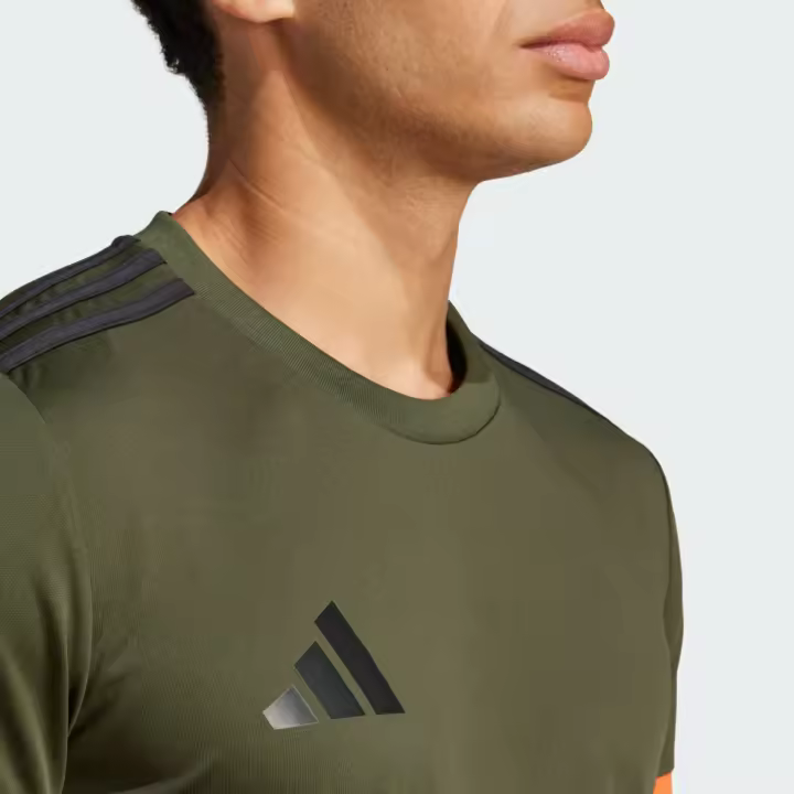 Camiseta Men Manga Corta Adidas Squa25 V25 Kaki Adccmv2558Ad - 1