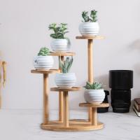 Soporte De Plantas De Madera Para Interior Y Exterior Decorativo Elegante Organizador De Macetas Para Balcones Dormitorios Salones - details 6
