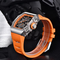 Reloj De Cuarzo Para Hombre PAGANI DESIGN 2023 Forma De Cuenco 40MM Vidrio De Zafiro Resistente Al Agua Y Luminoso Pulsera De Silicona Estilo Casual - details 3