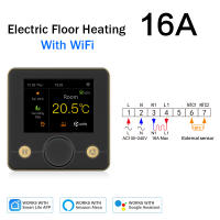 Termostato Inteligente WiFi Para Habitación Tuya Compatible Con Alexa Y Google Home Controlador Digital De Temperatura Programable Para Sistemas De Calentamiento Por Piso O Boilera - details 16