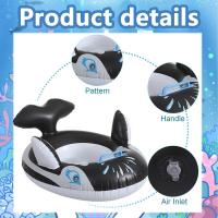 Anillo de Nación de Ballena, flotador de piscina para niños, anillo de Nación inflable plegable, juegos de Playa y piscina de Verano para niños - details 0