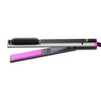 Peine Plano Eléctrico Profesional 2 En 1 Secador Y Liso Cepillo Antisalpicaduras Para Estilo De Pelo Con Temperatura Máxima De 230°C - details 8