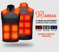 Chaleco Calentado Para Hombres Y Mujeres Tamaño 6XL Chaqueta Eléctrica USB Calentador Corporal Térmico Para Invierno Motorista - details 22