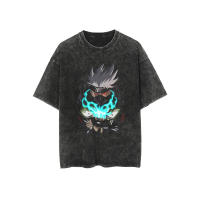 Camiseta De Algodón Retro Para Hombre Y Mujer Camiseta Gráfica De Anime Casual De Verano Oversized Estilo Harajuku Streetwear - details 7