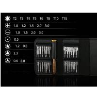 BARAC Destornilladores Precisión 25 en 1, Juego kit con Maletín de Cuero, Puntas Torx Plano, para PC, Iphone, Reloj, PS4 y Gafas, Destornillador Herramientas Mini con Punta Magnética - details 1