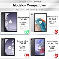 Funda para Samsung Galaxy Tab A9 Plus 11”，Funda con Teclado Español Ñ para Samsung Galaxy Tab A9 Plus 11 Pulgadas 2023(SM-X210/X216/X218), Teclado Bluetooth Inalámbrico Desmontable con Funda y Portalápices para Samsung Galaxy Tab A9Plus 11 Pulgadas 2023， - details 0