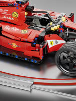 Coche De Carreras RC F1 Con Bloques De Construcción MOC 1:10 Juguetes Coleccionables Para Niños Regalos De Navidad Bloques De Plástico ABS Compatible Con Lego - details 7