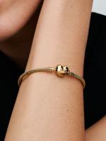 Pandora - Pulsera de Cadena de serpiente con Cierres de corazón - details 1
