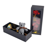 Caja De Regalo Creativa Con Rosas De Oro Para Día De San Valentín Día Del Maestro Regalo Original Para Aniversarios Cumpleaños Fiesta De Enlace Decoración Del Hogar - details 18