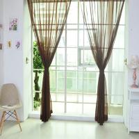 Cortina De Tules Colorida Transparente Y Sutil En Poliéster Para Dormitorio Cocina Sala De Estar Habitación De Niños Aula Con Bolsa De Acero En Rojo Negro Azul Verde - details 12