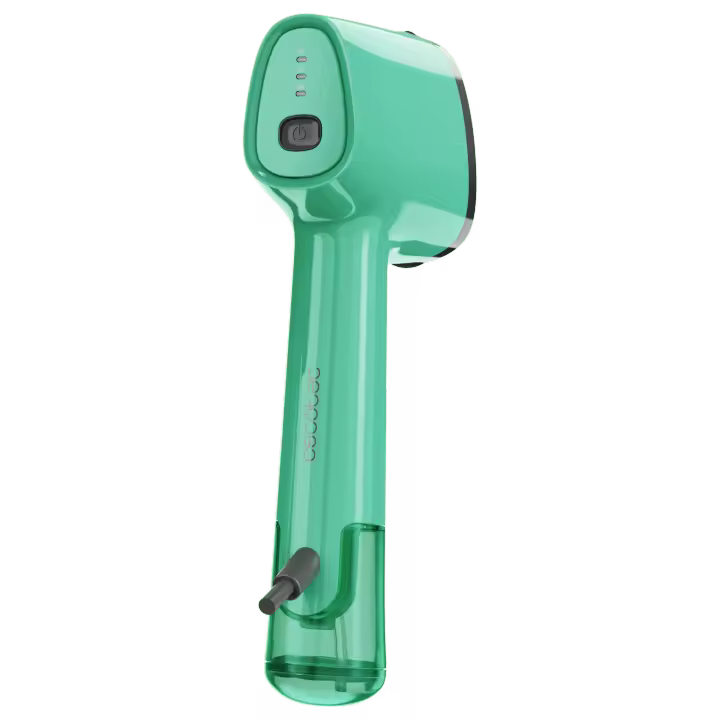 Plancha vertical IronHero V-1500 verde cerámica portátil 1500W lista en 30s incluye cepillo pelusas - 1