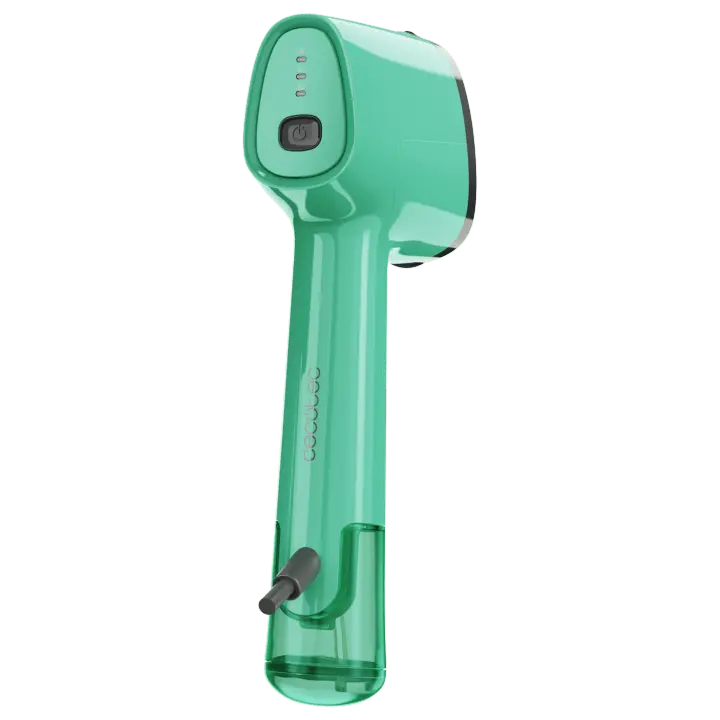 Plancha vertical IronHero V-1500 verde cerámica portátil 1500W lista en 30s incluye cepillo pelusas - 1