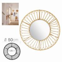 Espejo de Pared Redondod MIRAMAX - Decorativos Modernos para Colgar en la Pared - Decoración de Interiores - Espejo de Pared para Hogar, Cocina, Dormitorio, Sala de Estar - 50cm, 70cm - details 1