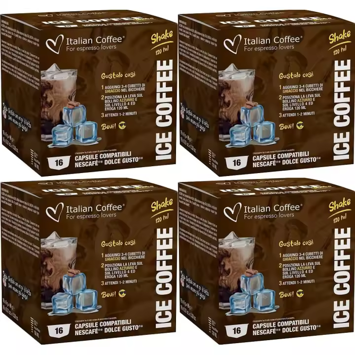 64 Capsulas de Café Helado Dolce Gusto - Bebidas Frias Compatibles Dolce Gusto - Café en Cápsulas para preparar con Hielo - 1