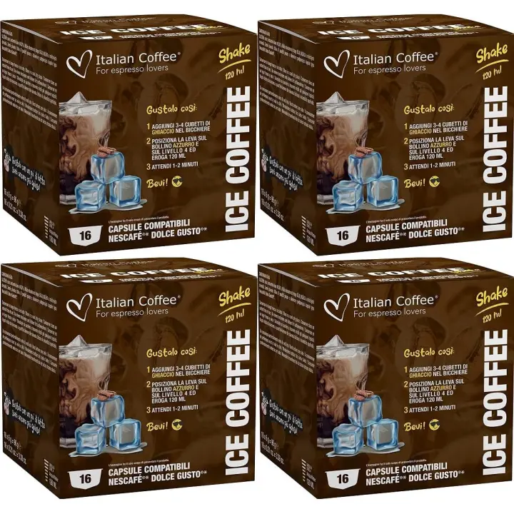 64 Capsulas de Café Helado Dolce Gusto - Bebidas Frias Compatibles Dolce Gusto - Café en Cápsulas para preparar con Hielo - 1