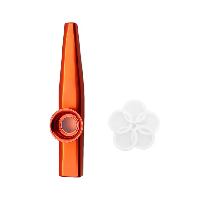 Kazoo De Aleación De Aluminio Dorado Con Membrana Y Diáfragma Musical Instrumentos De Flute Miwayer Proveniente De China Continental - 1