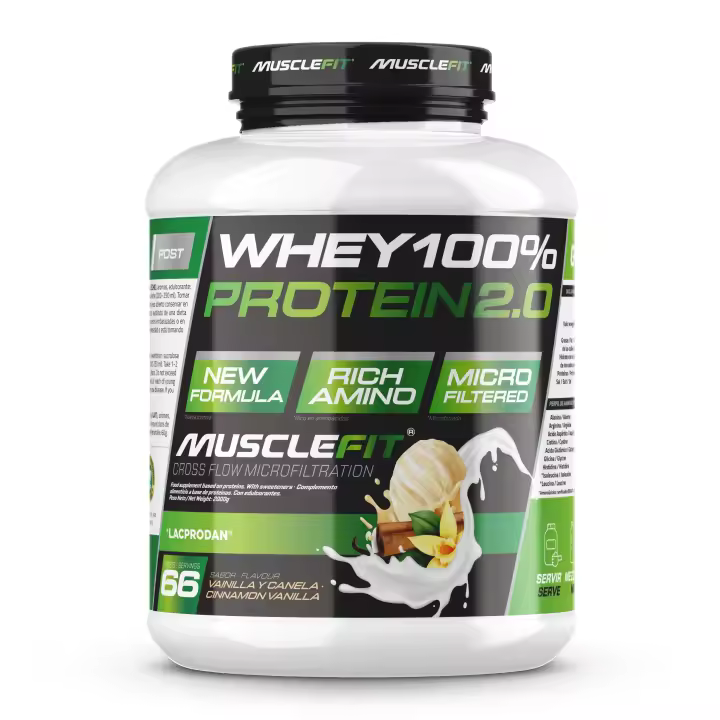 Whey 100% Protein 2000g - MuscleFit│MUSCLECULT Rincón  Concentrado de Proteína para Creación de Músculo - 1