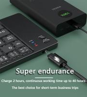 Teclado Plegable Bluetooth, eclado Inalámbrico Portátil Ultra Delgado con Teclado Numérico, Teclado Bluetooth Plegable con Teclas Numéricas, Teclado Plegable Tamaño de Bolsillo - details 1