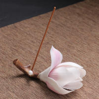 Soporte De Incienso De Magnolia Hecho a Mano En Cerámica Elegante Decoración Para El Hogar Uso Con Incienso De Palillo - details 4