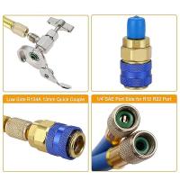 Manguera de carga de R134a al refrigerador-con el Calibrador de acondicionado-El refrigerante R134a puede golpecito a R-12/R- - details 2