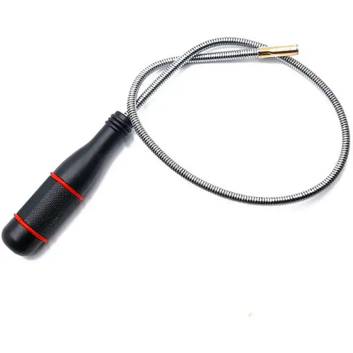 Herramienta de recogida magnética flexible Herramientas de recogida Imán flexible portátil Escoba magnética mecánica para recoger piezas pequeñas Tuercas Pernos Tornillos Llave Piezas de automóvil 590 mm - 1