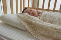 SPEIRA Manta envolvent de Verano para Bebe, colcha FINA de 2 Capas, mantas de muselina, Gasa Floral con estampado, ropa de Cama para niños - details 8