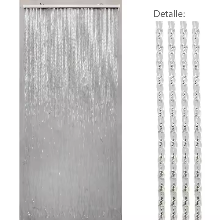 Saturnia Cortina Puerta 90 Tiras PVC 90x200 Cm para Jardín, Patio o Terraza - 1