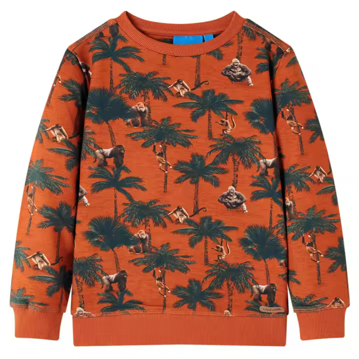 Sudadera infantil color teja claro 92 - 1