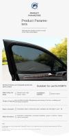 2pcs Cortina Plegable Para Ventanas Laterales Traseras De Coche Protección UV Privacidad Y Protección Contra Mosquitos - details 12